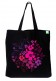 Bavlněná taška Pink Flowers černá